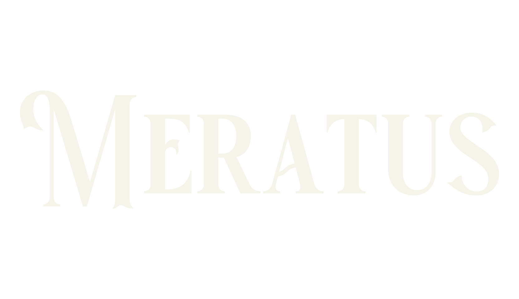 Meratus, letter font preview