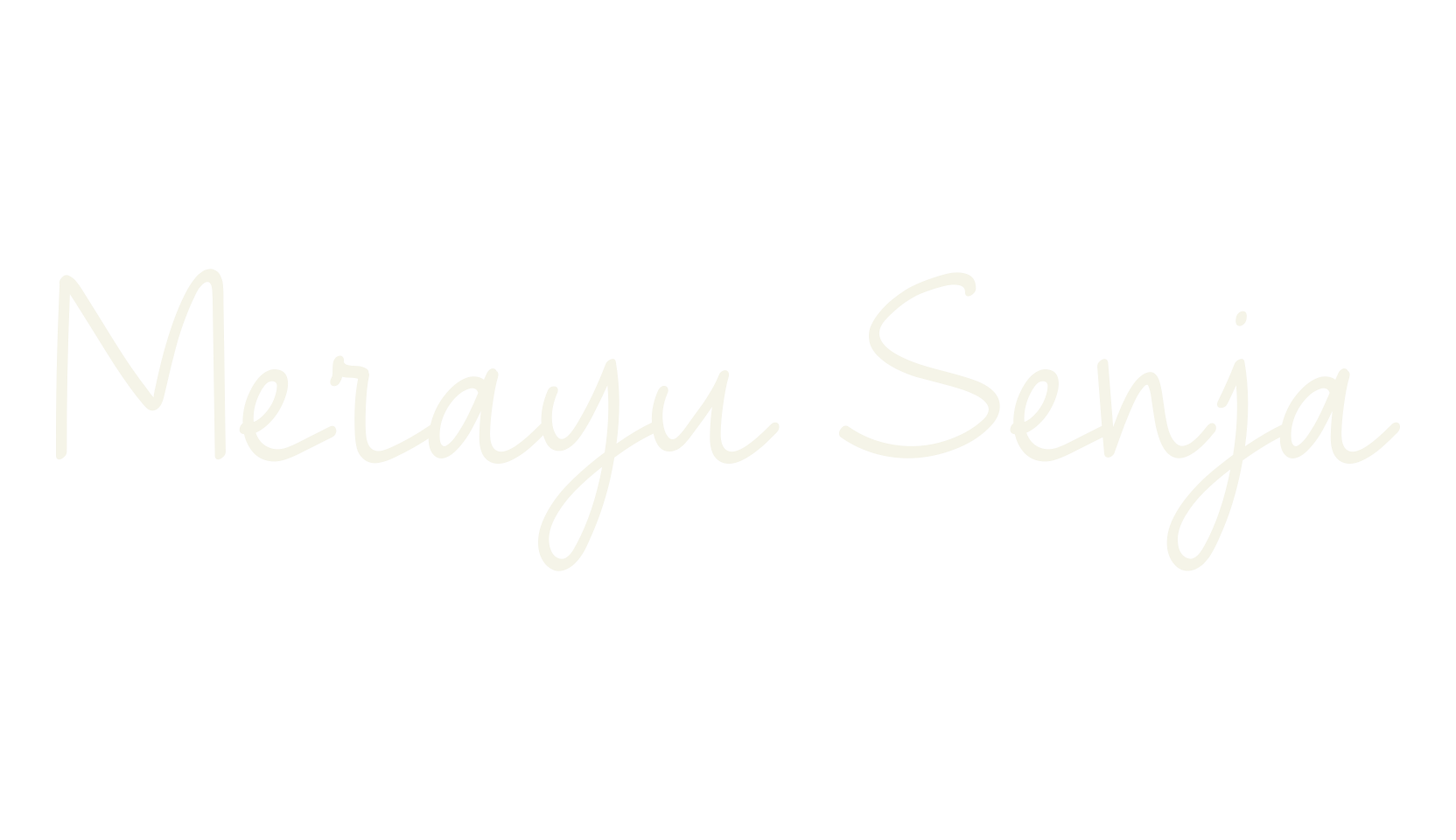 Merayu Senja, watermark font preview