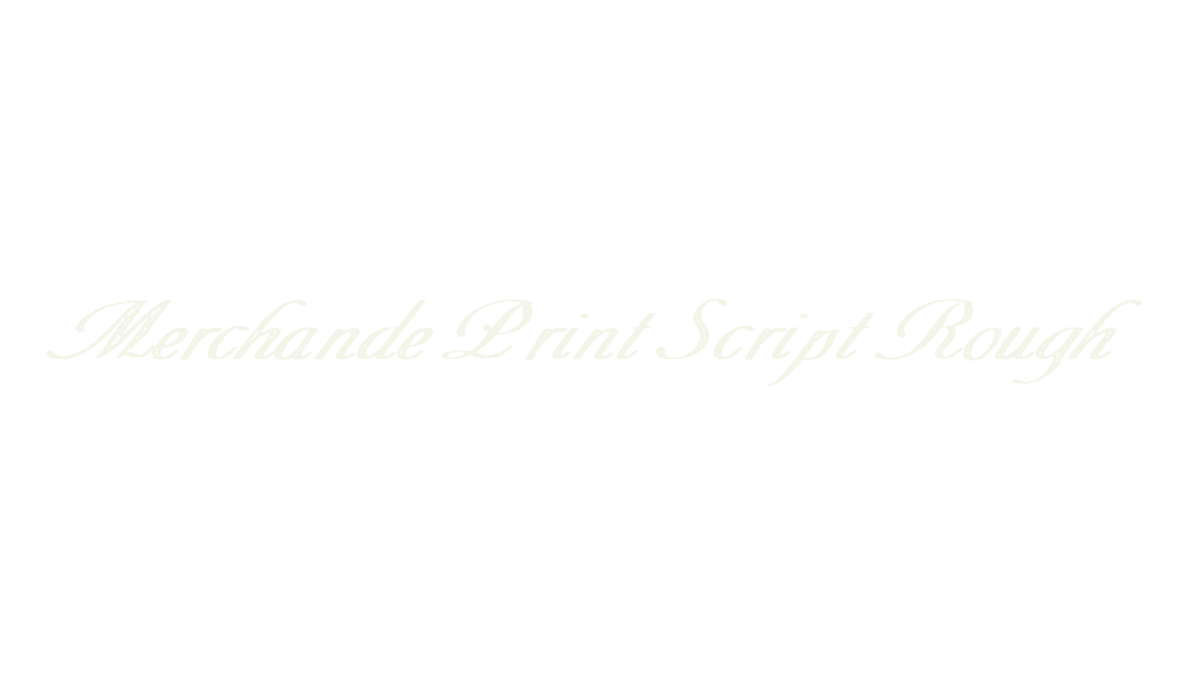 Merchande Print Script Rough, cursive font preview