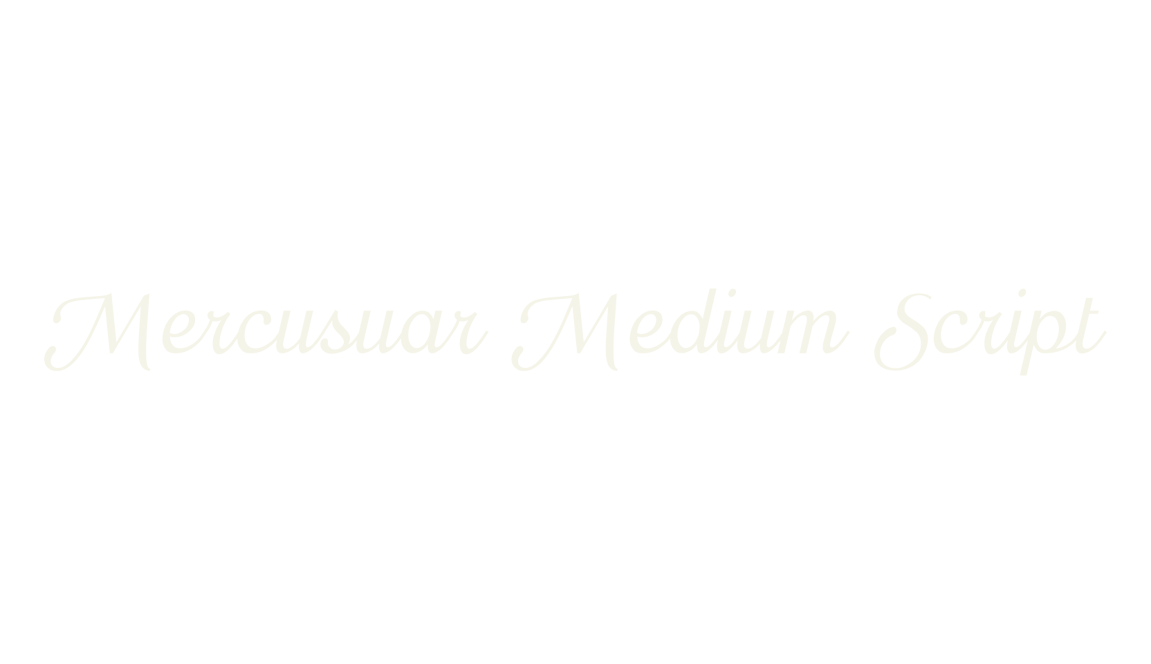 Mercusuar Medium Script, handwriting font preview