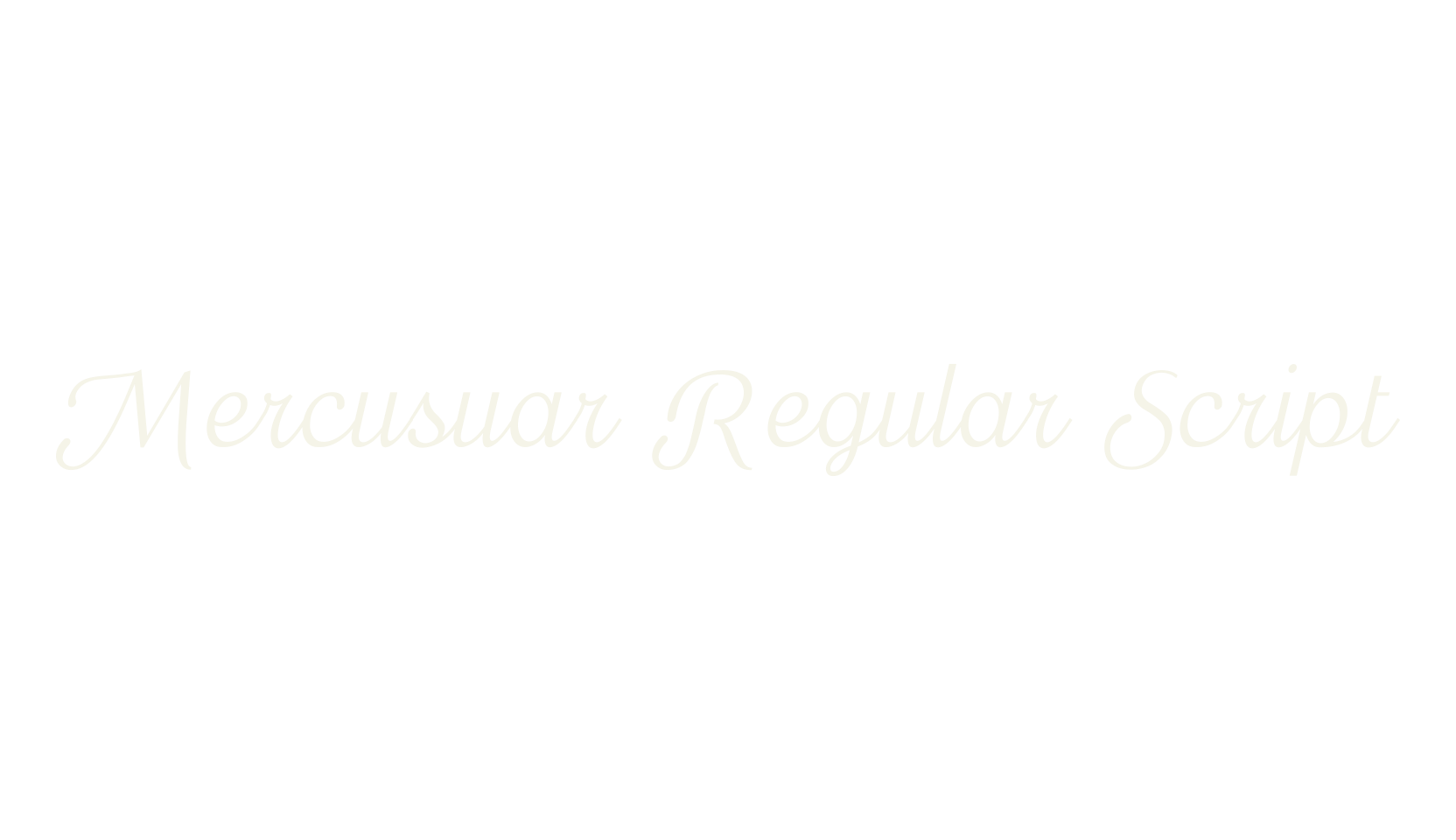 Mercusuar Regular Script, calligraphy font preview