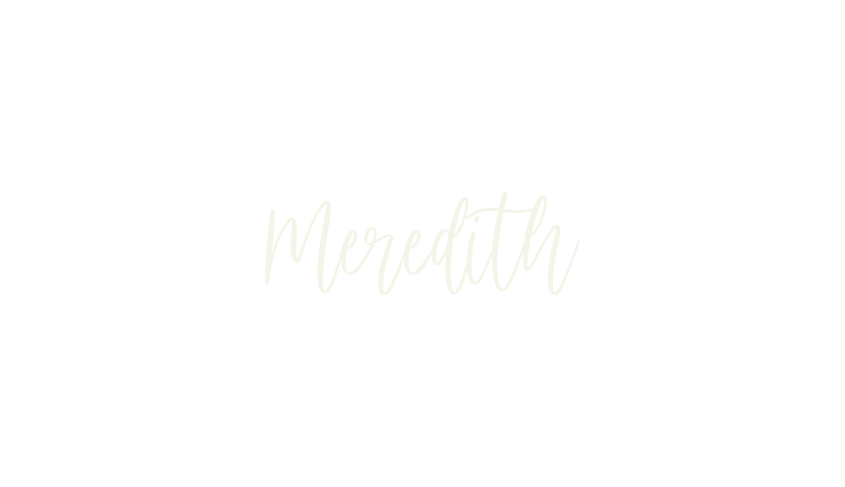 Meredith, pretty font preview