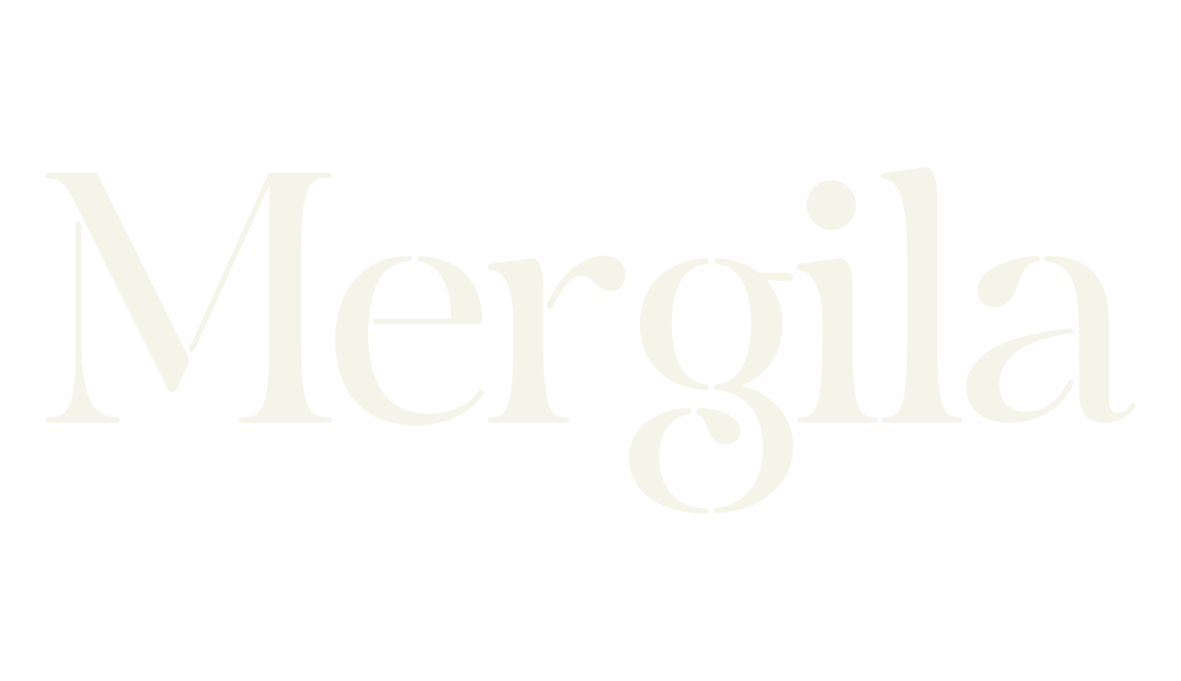 Mergila, serif font preview