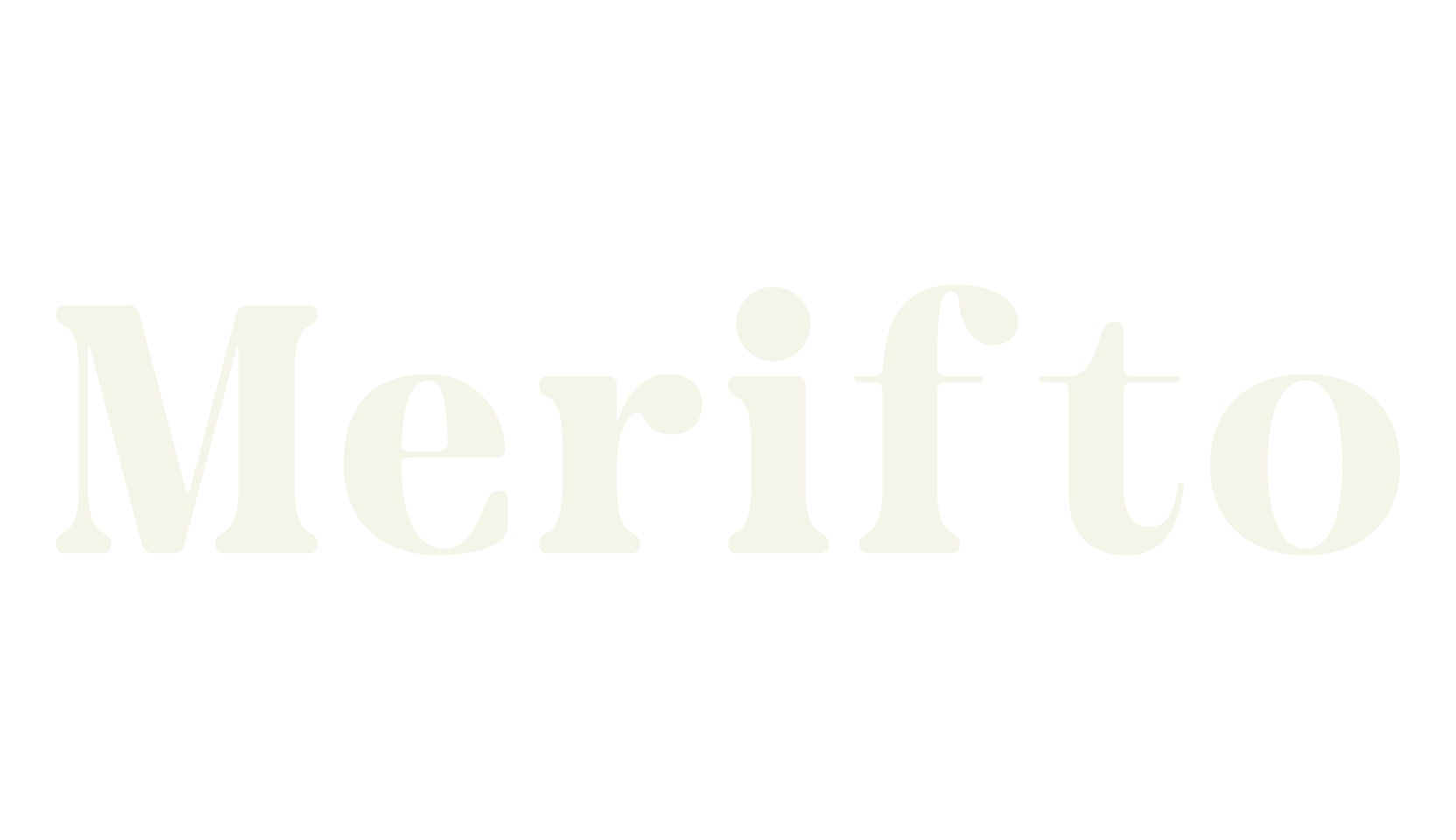 Merifto, serif font preview