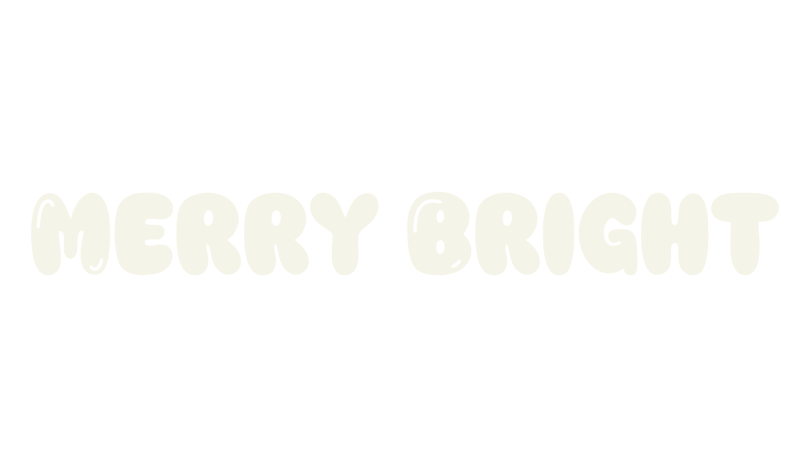 Merry Bright, handwriting font preview