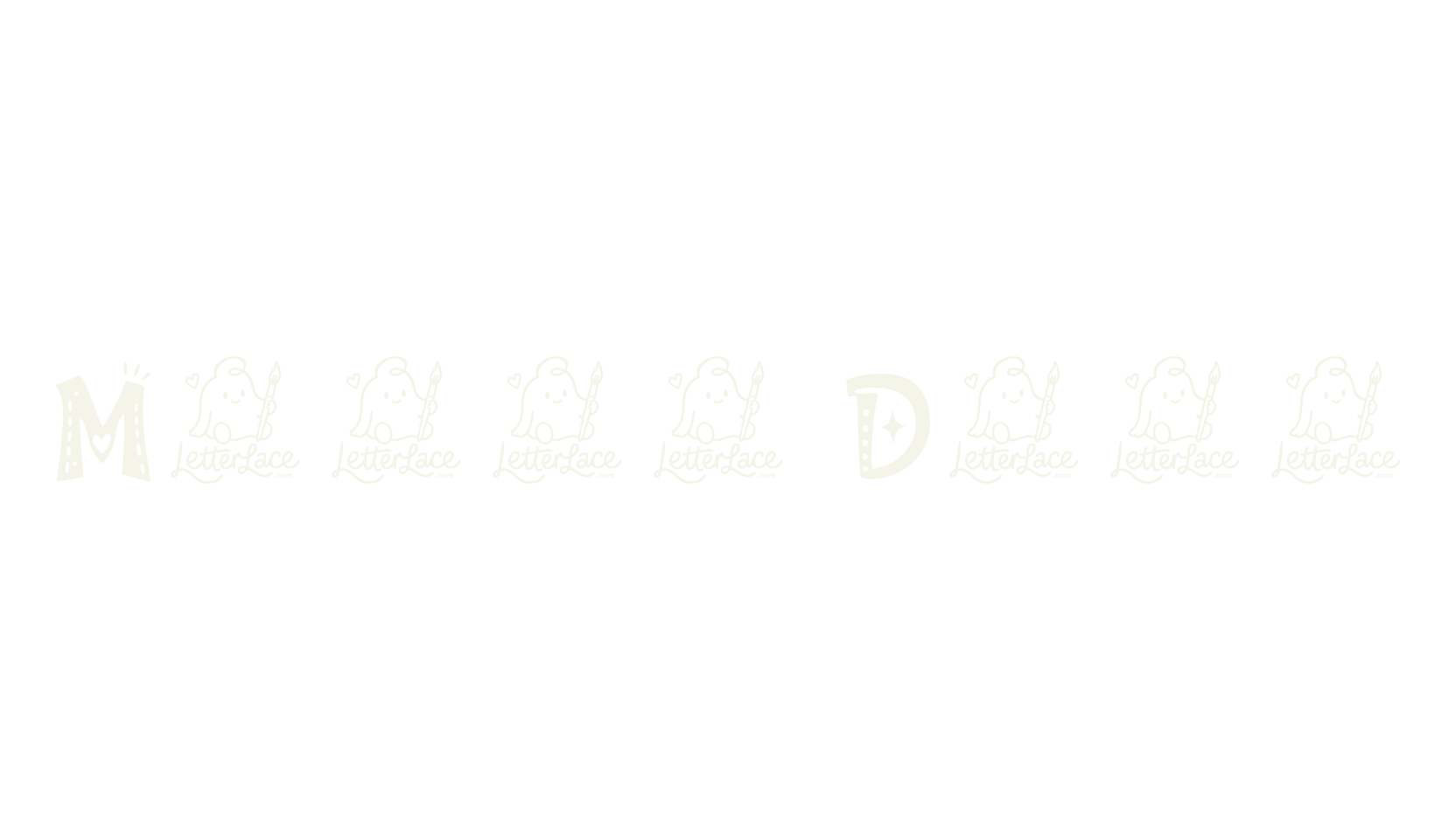 Merry Dots, children font preview