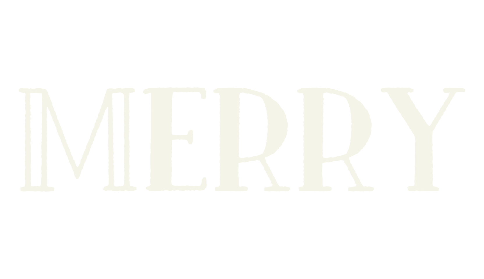Merry, christmas font preview