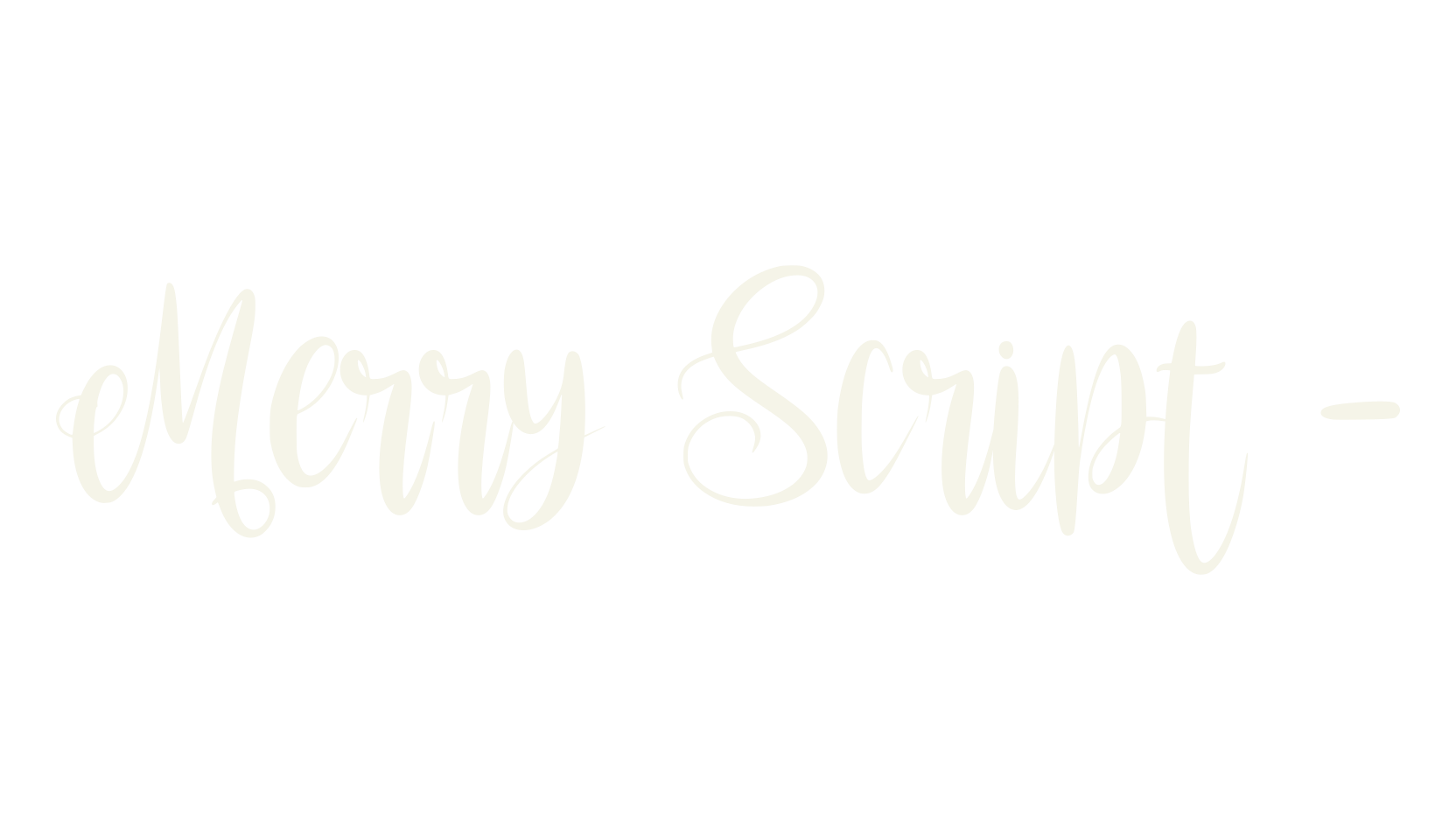 Merry Script -, script font preview