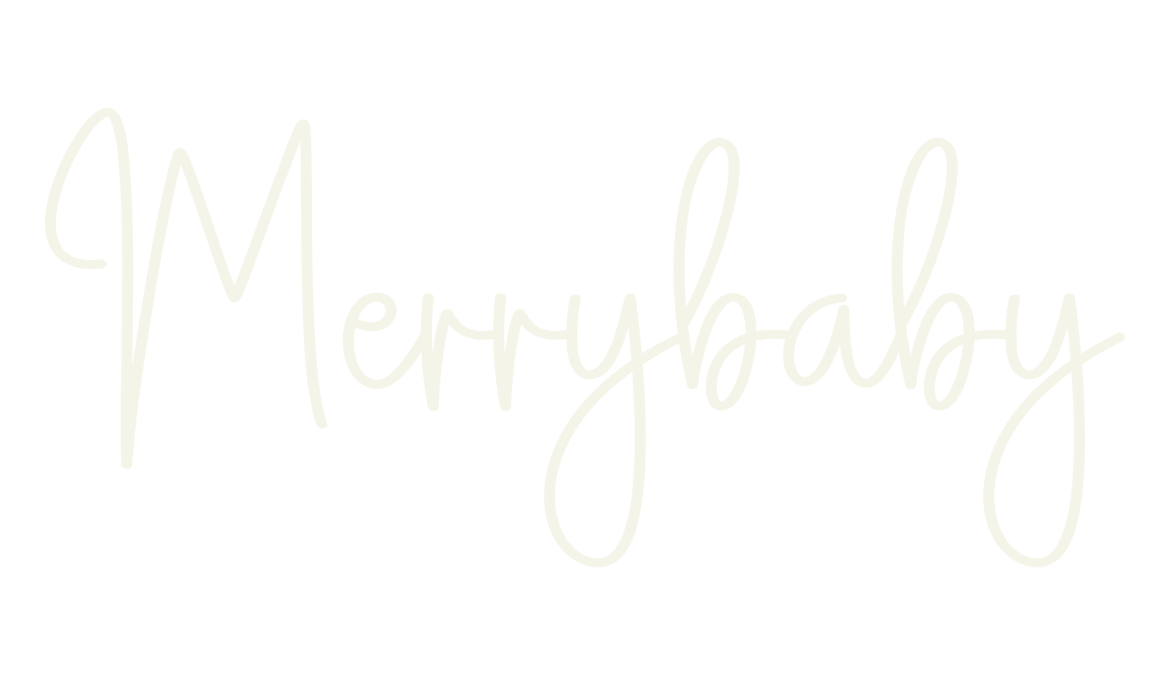 Merrybaby, calligraphy font preview