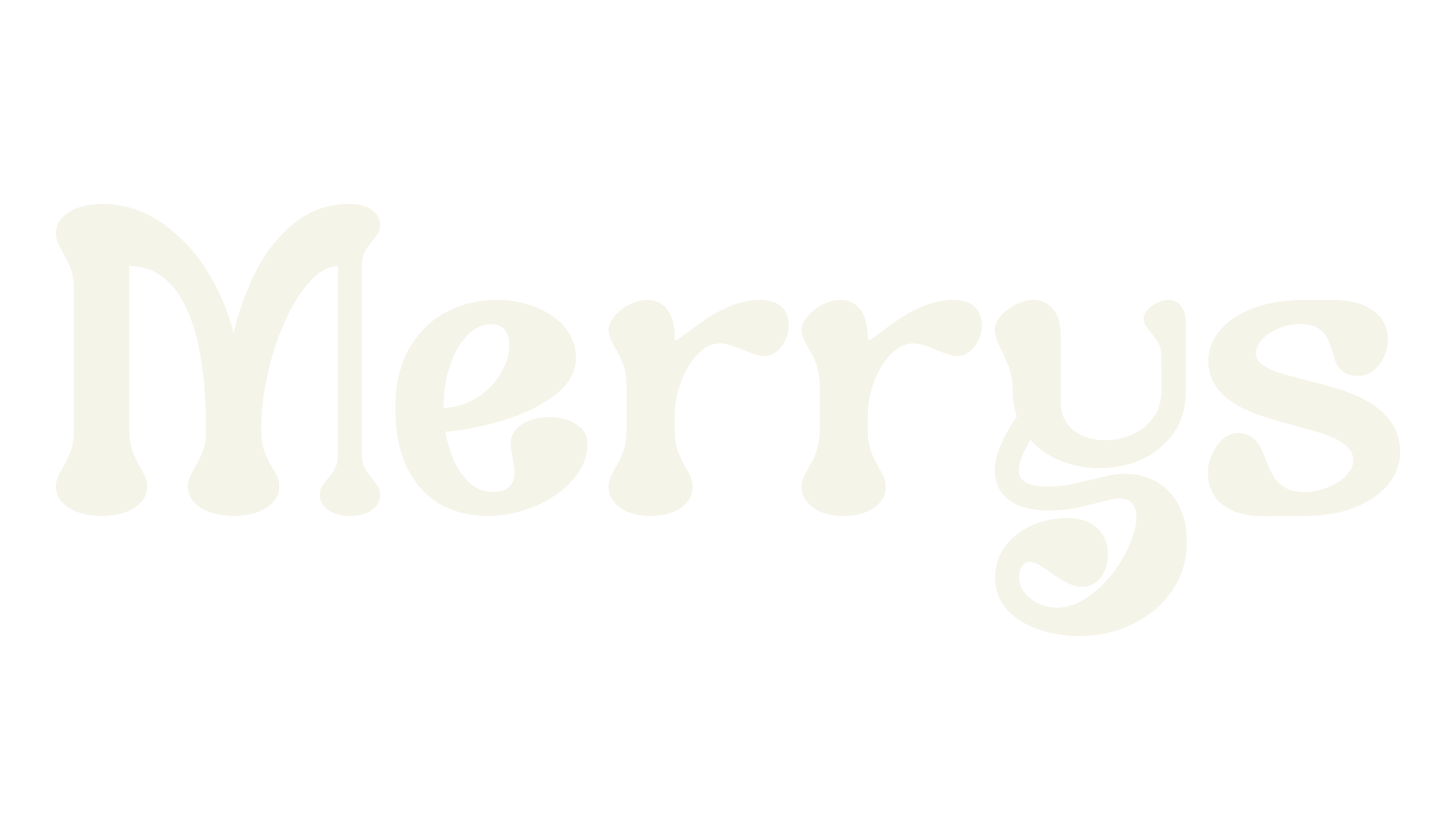 Merrys, serif font preview