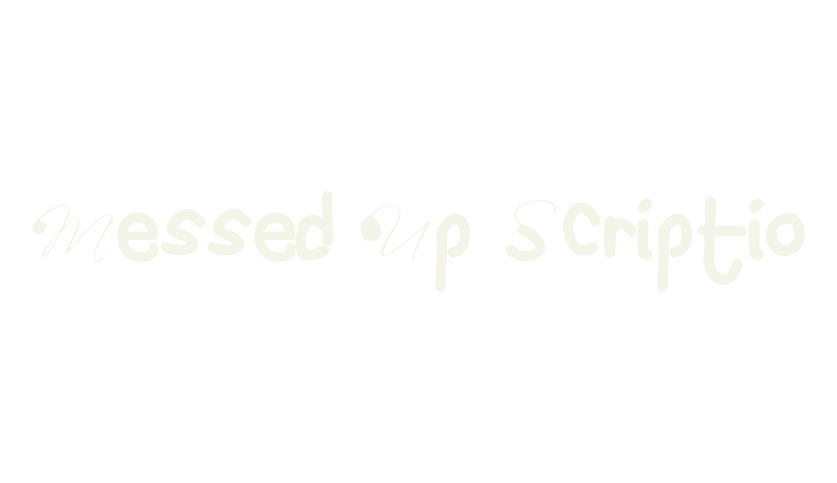 Messed Up Scriptio, fashion script font preview