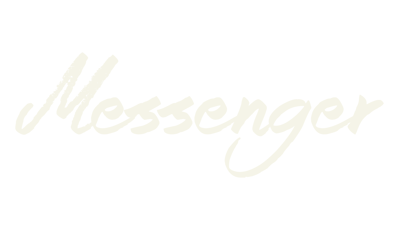 Messenger, handwritten font preview