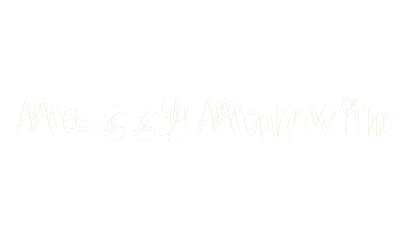 Messy Marvin, messy font preview