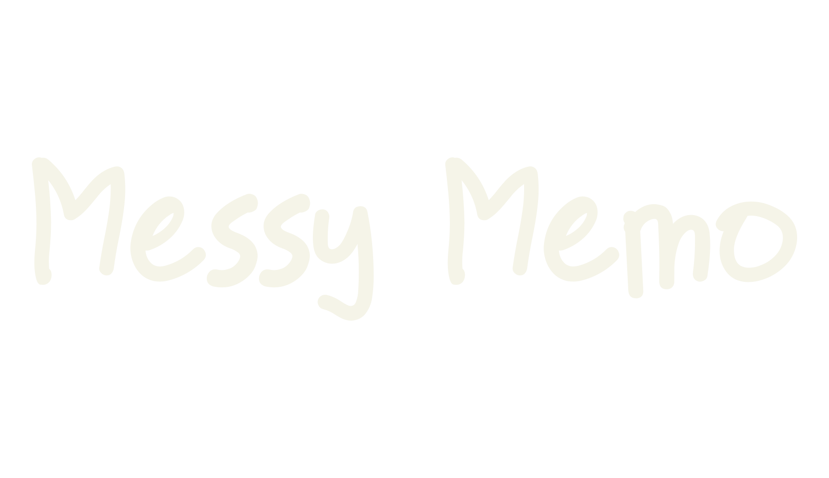 Messy Memo, messy font preview