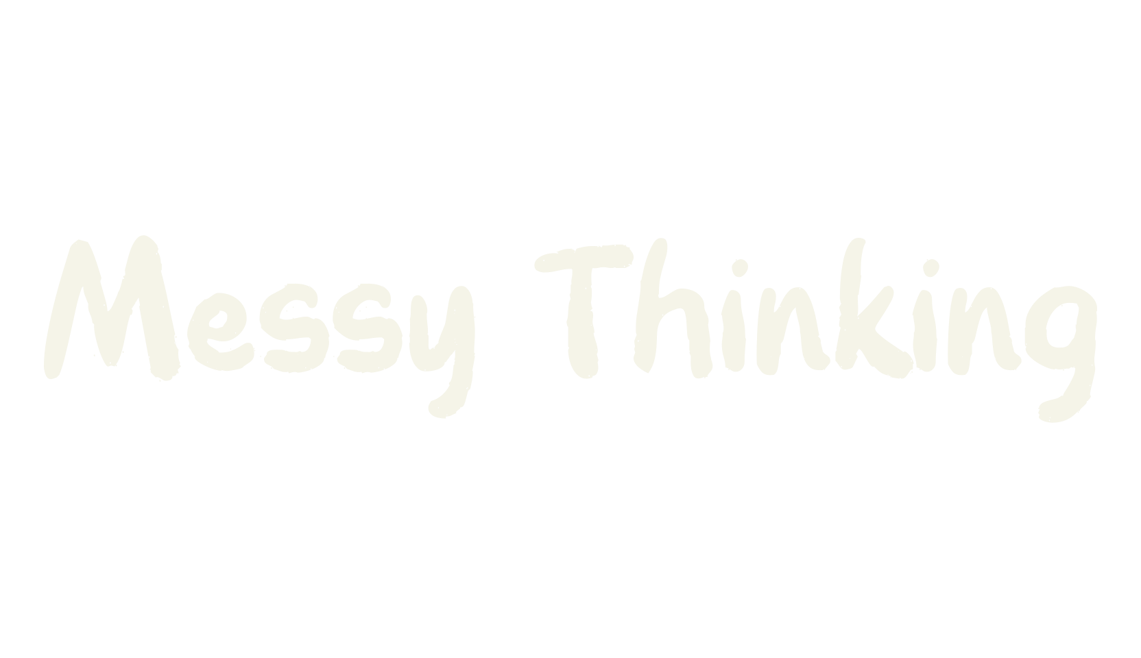 Messy Thinking, fashion script font preview