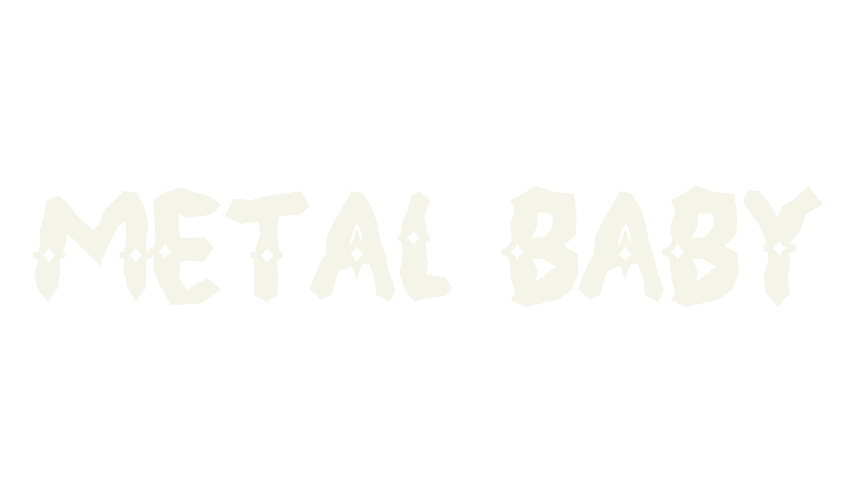 Metal Baby, metal font preview