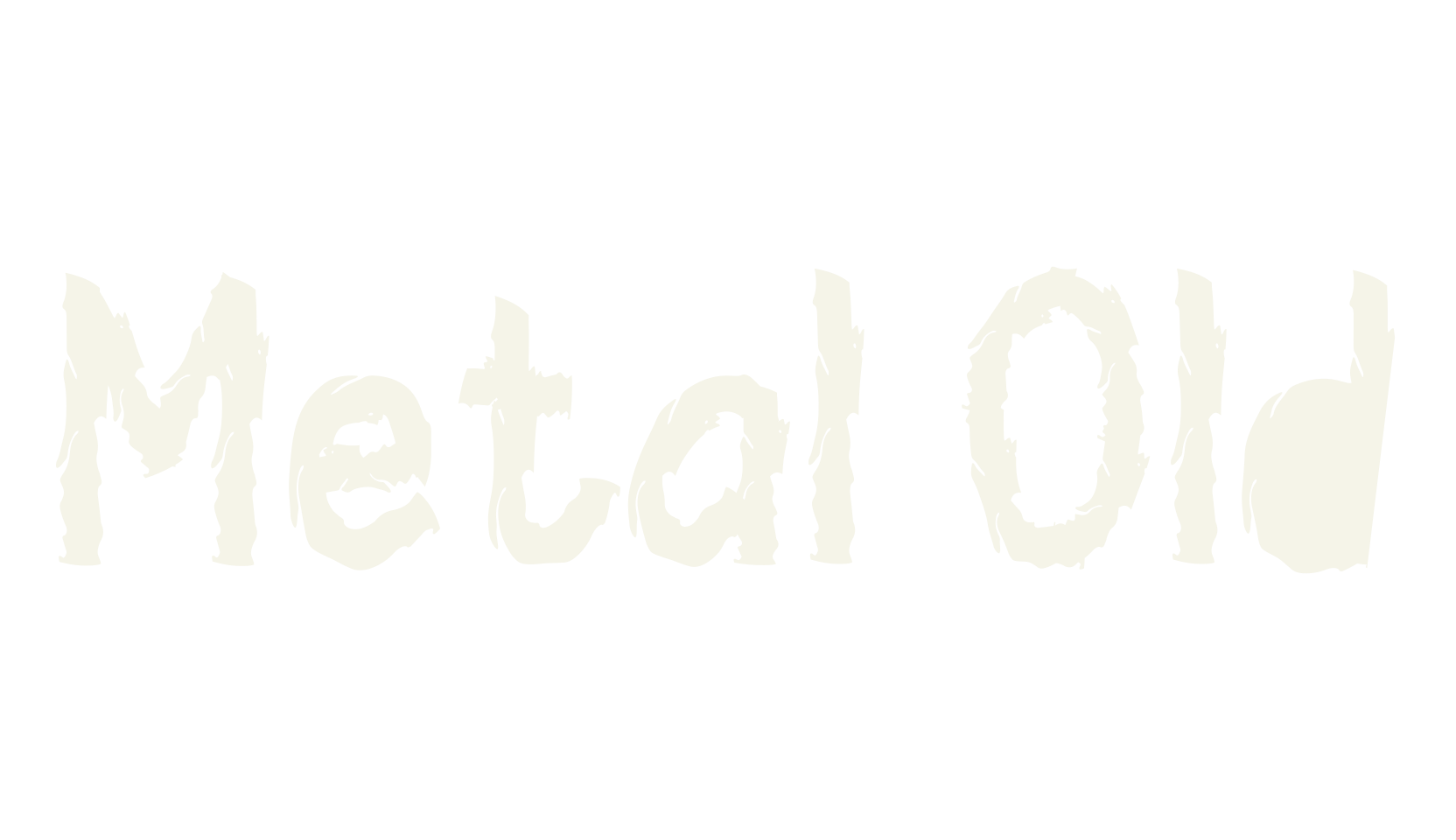 Metal Old, death metal font preview