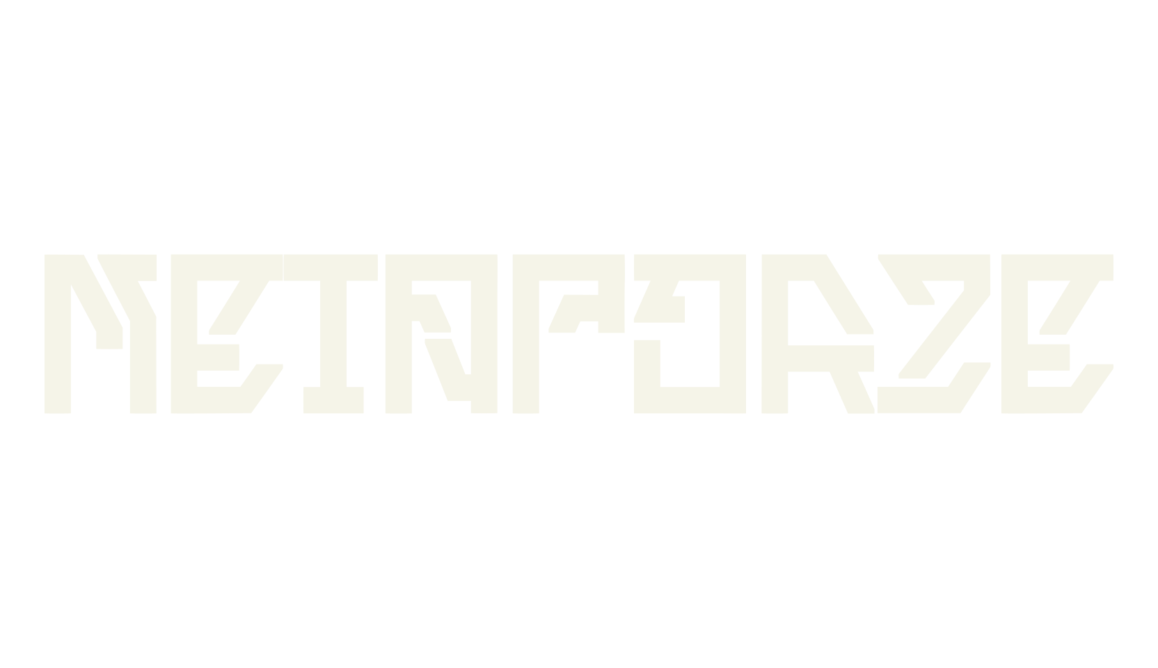Metaporze, pixel font preview