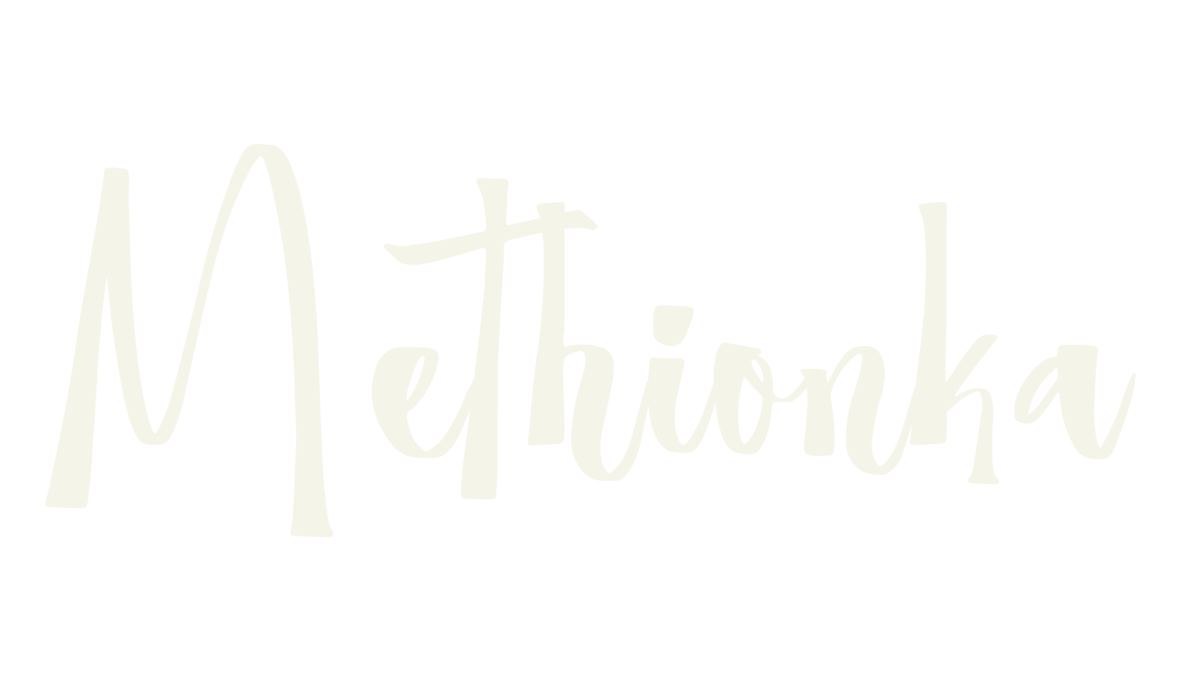 Methionka, script font preview