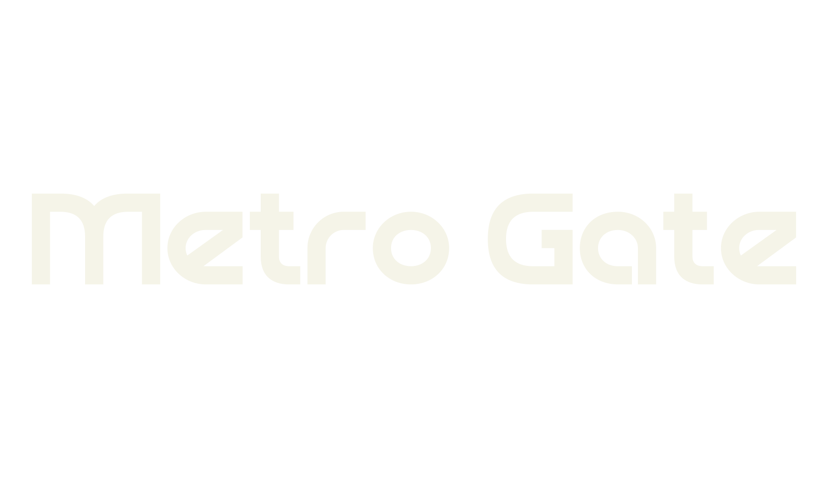 Metro Gate, logo font preview
