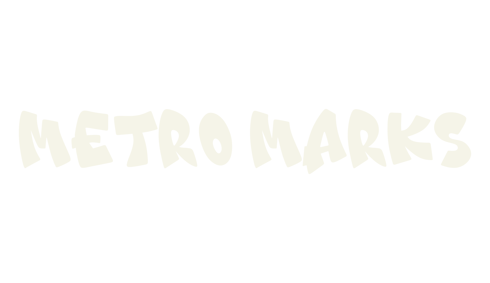 Metro Marks, graffiti font preview