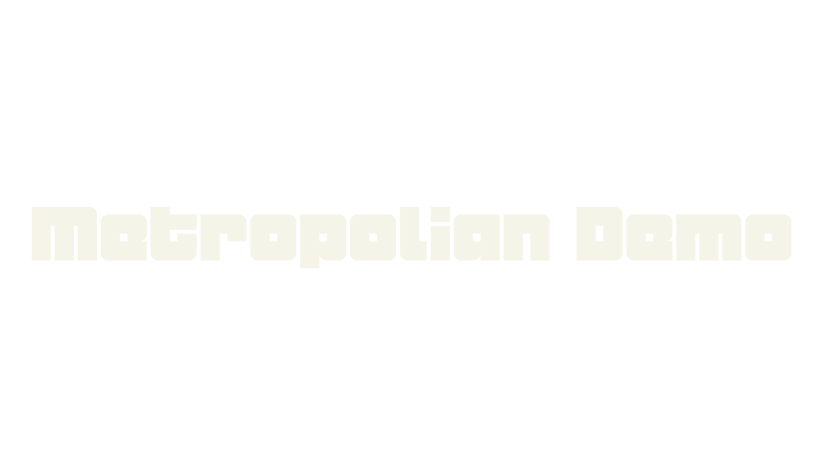 Metropolian Demo, futuristic font preview