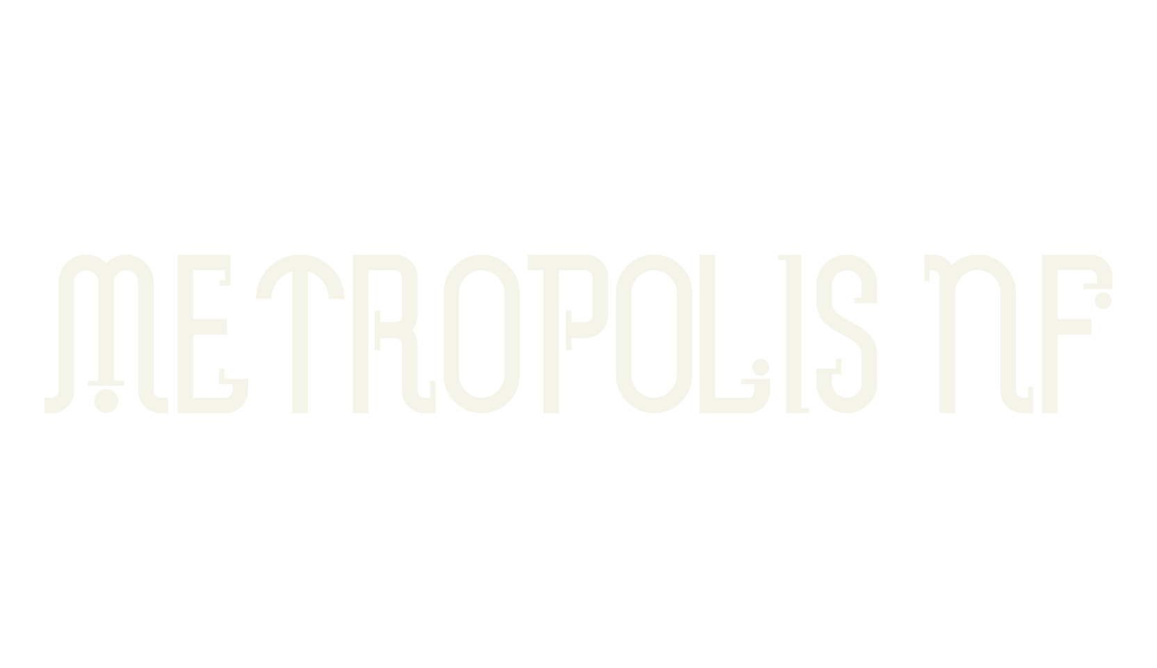 Metropolis NF, display market font preview
