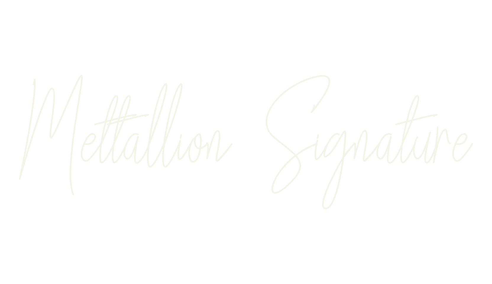 Mettallion Signature, signature font preview