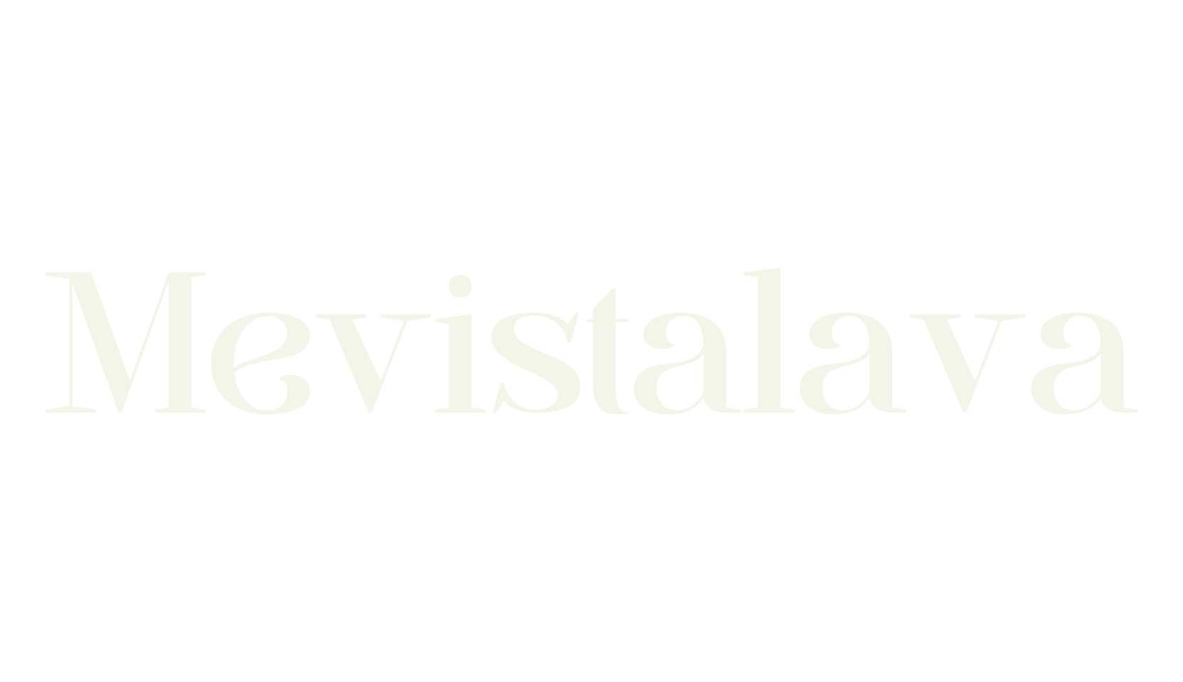 Mevistalava, serif font preview