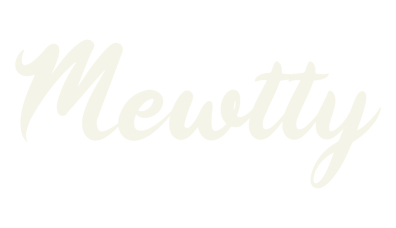 Mewtty, calligraphy font preview