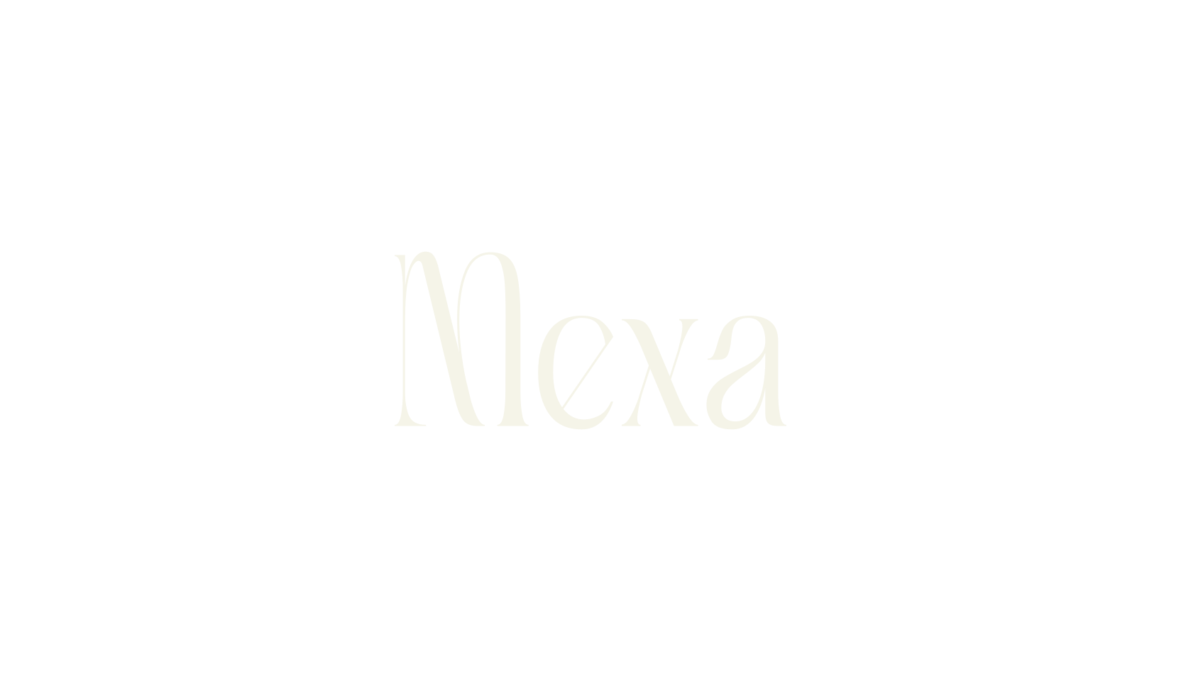 Mexa, serif font preview