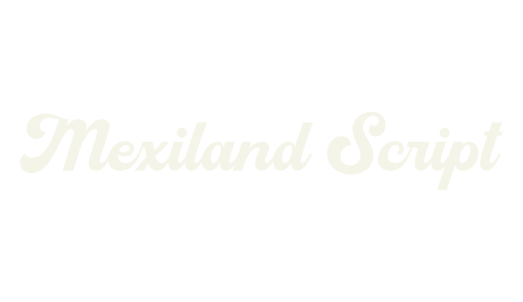 Mexiland Script, script font preview