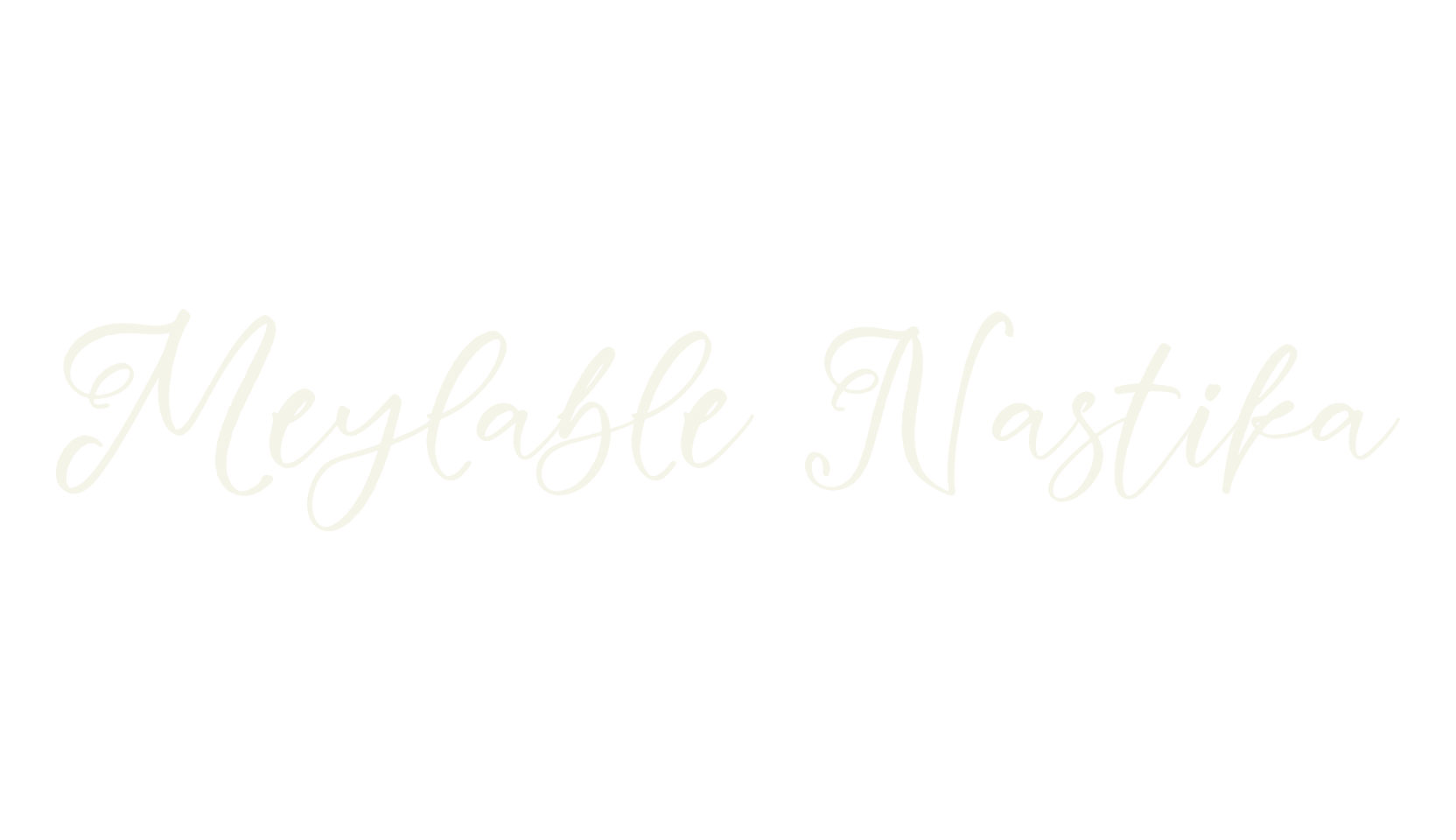 Meylable Nastika, script font preview