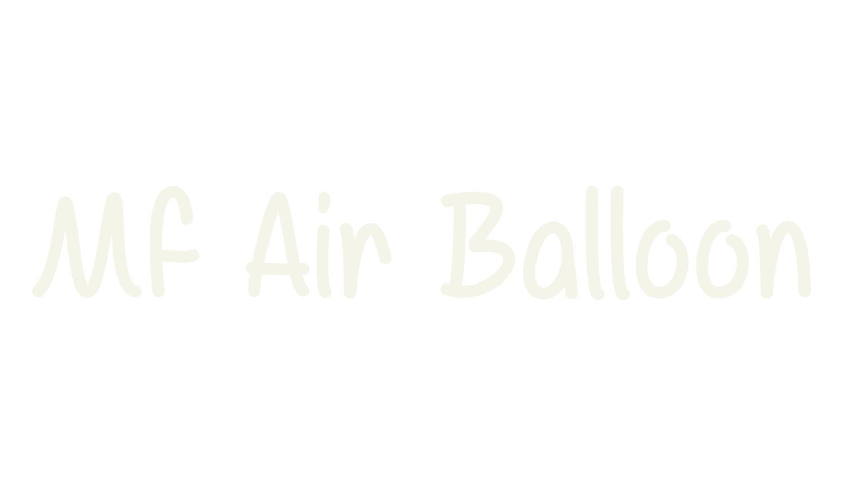 Mf Air Balloon, handwritten font preview
