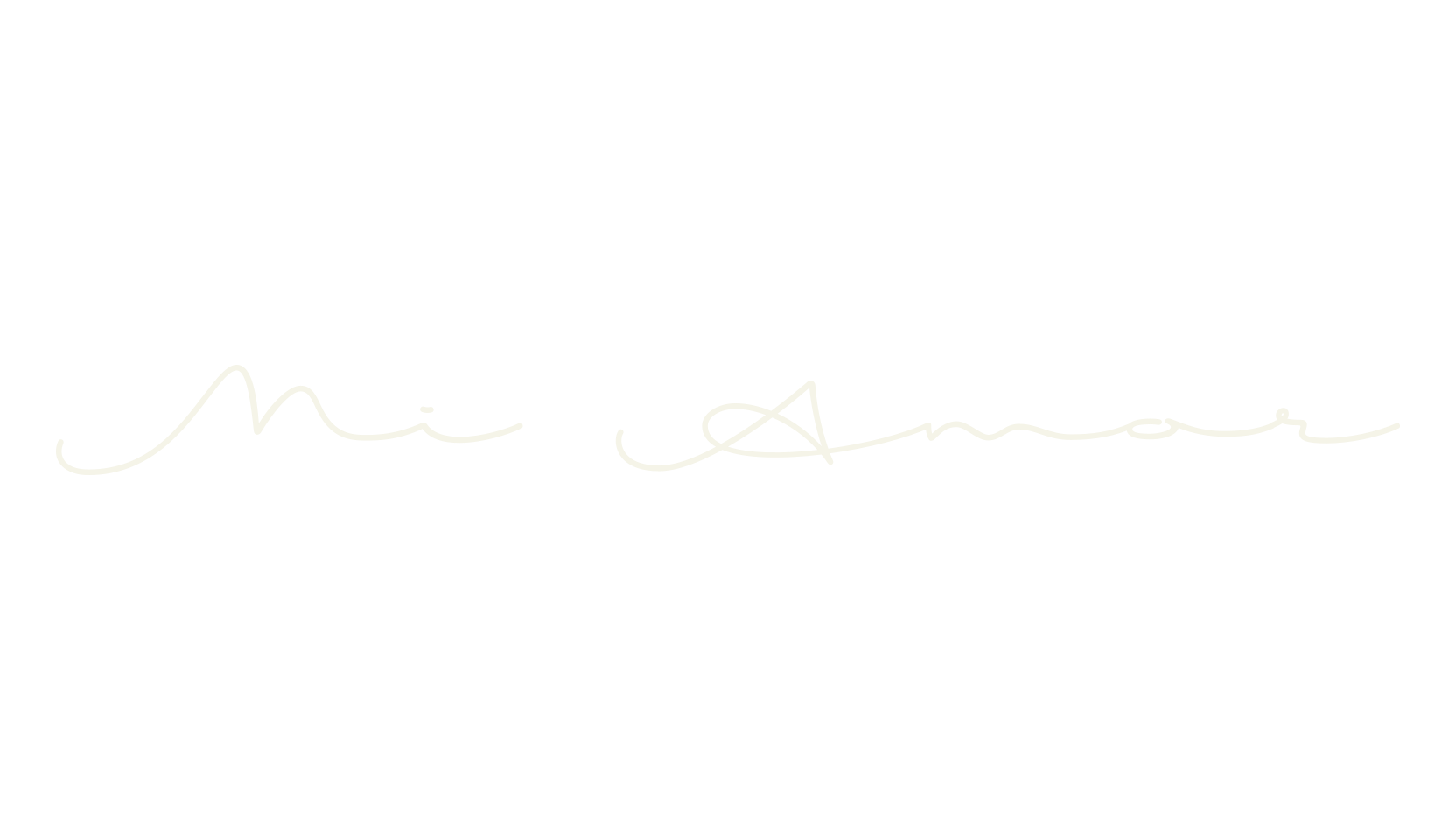 Mi Amor, cursive font preview