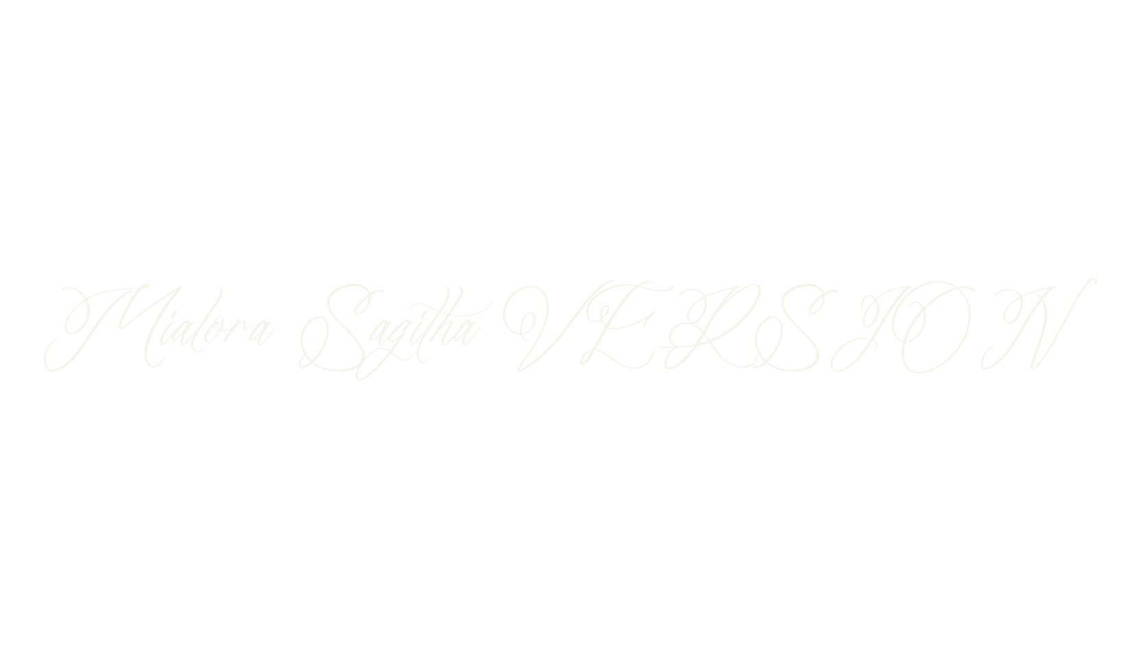 Mialora Sagitha VERSION, script font preview