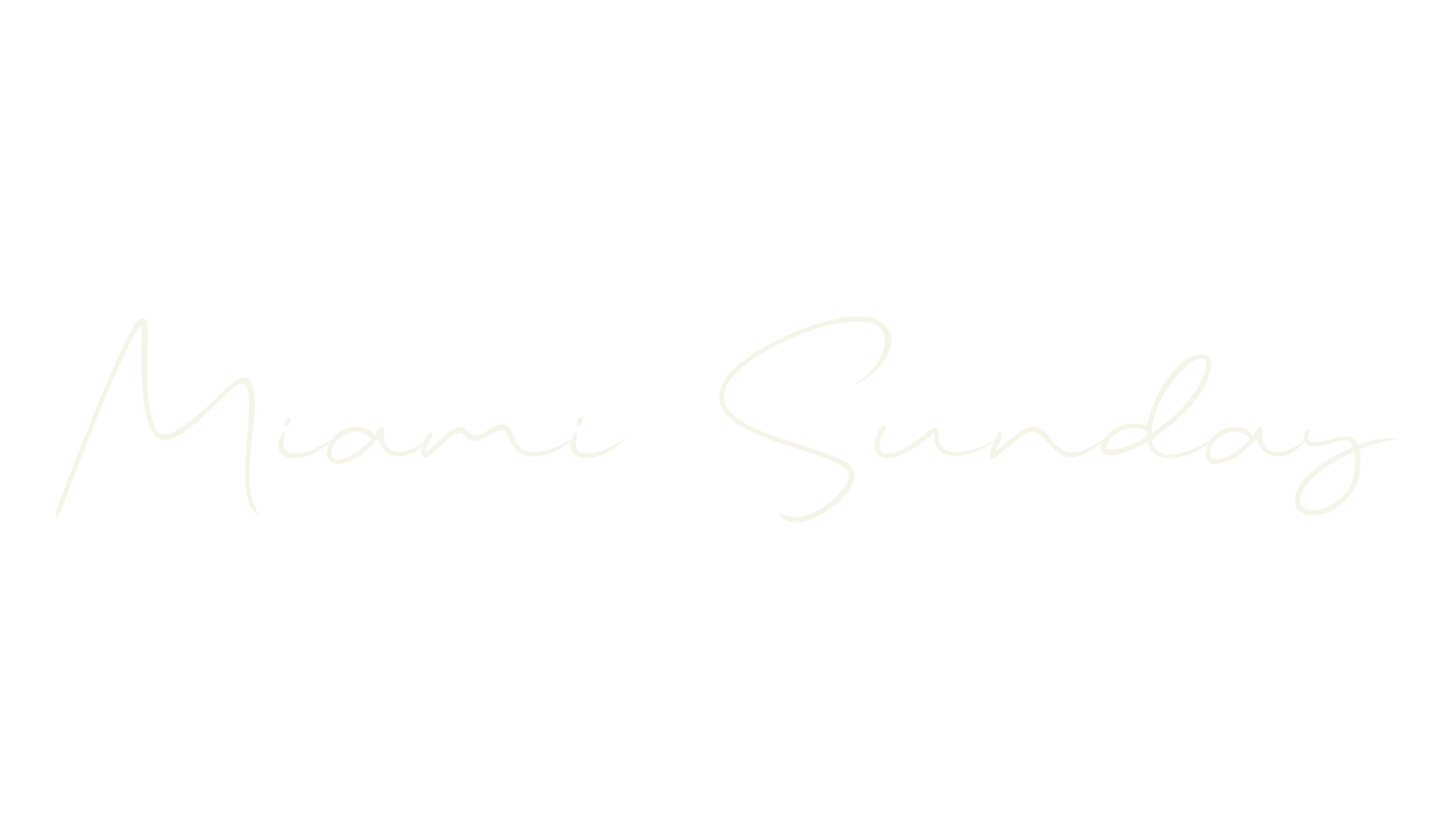 Miami Sunday, birthday font preview