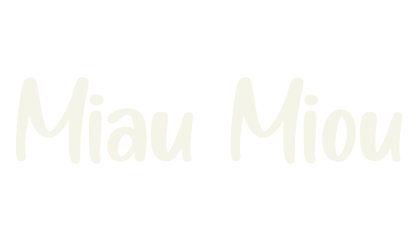 Miau Miou, handwriting font preview