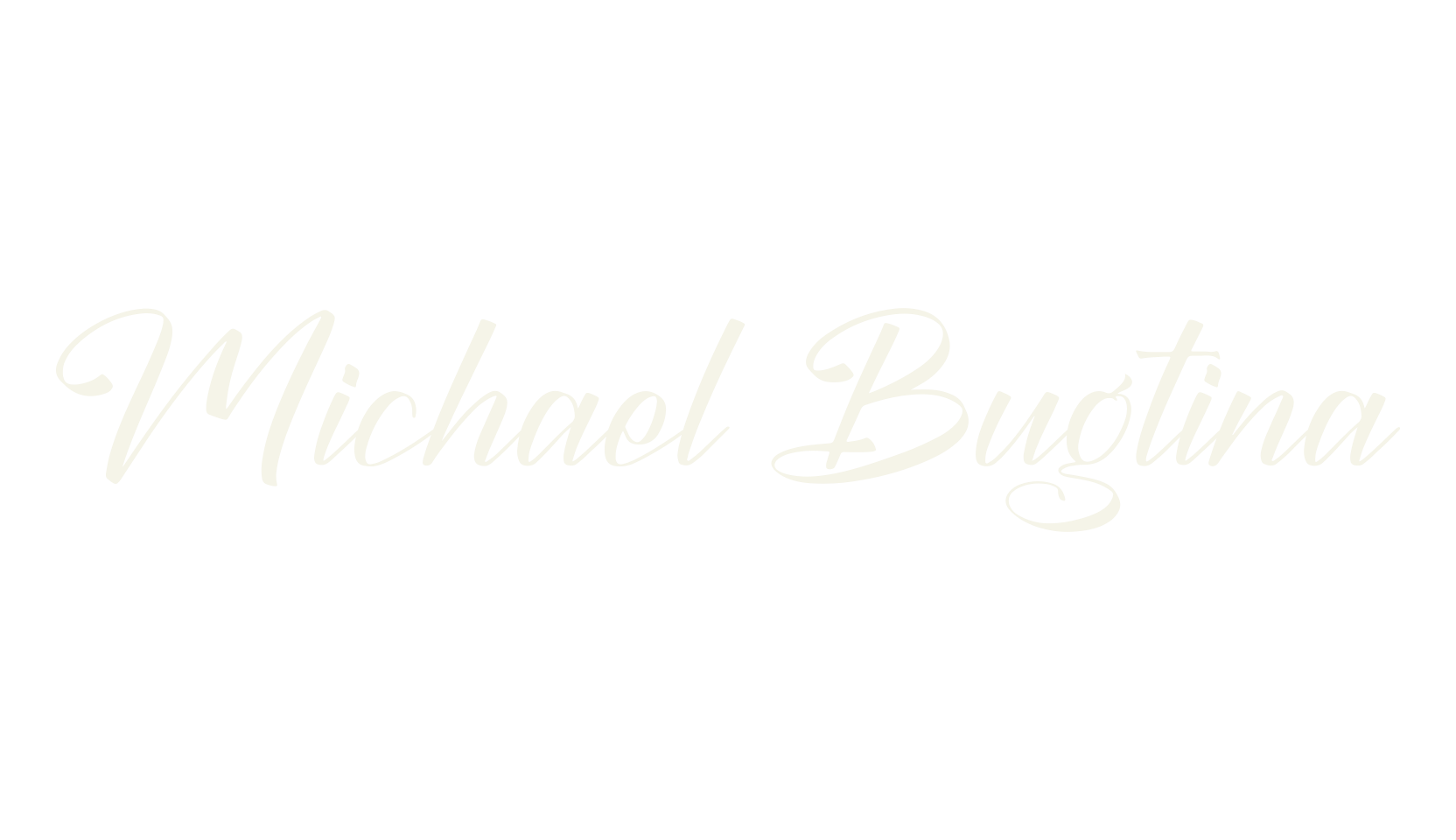 Michael Bugtina, script font preview