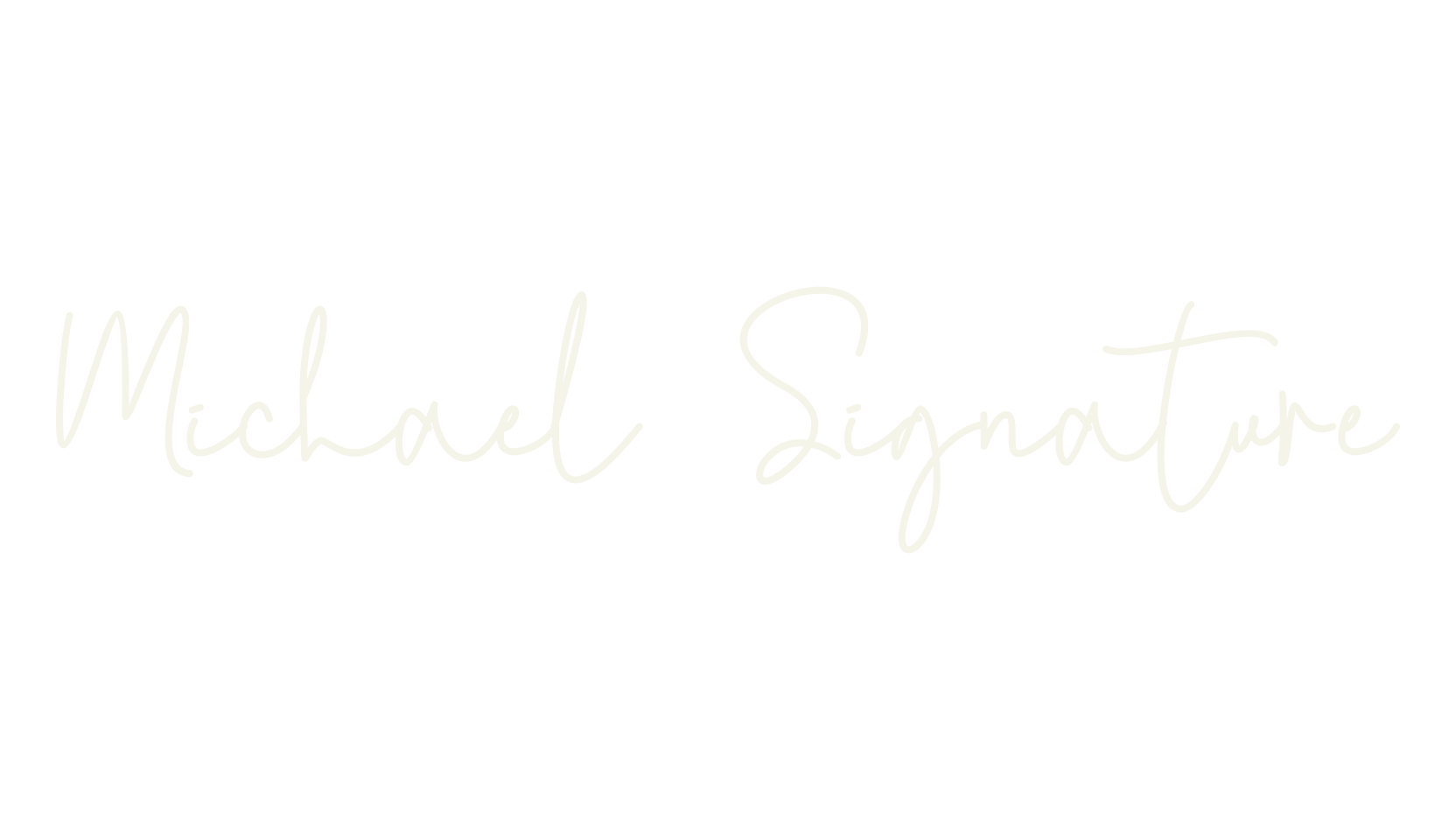 Michael Signature, signature font preview