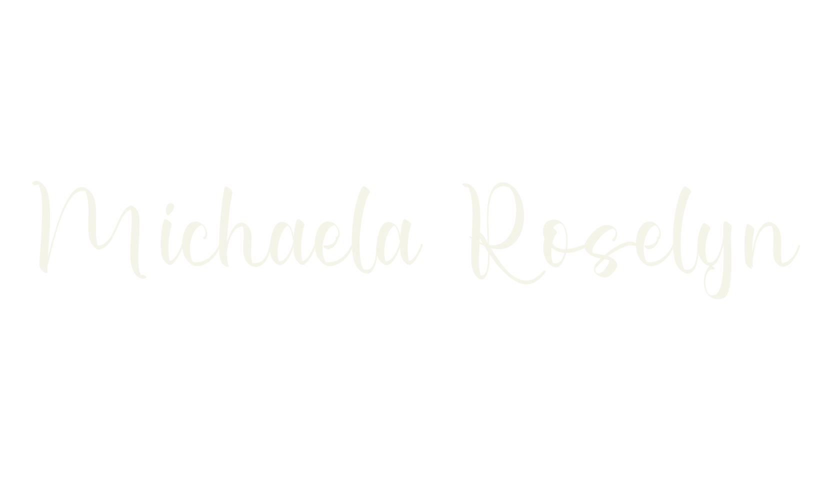 Michaela Roselyn, calligraphy font preview