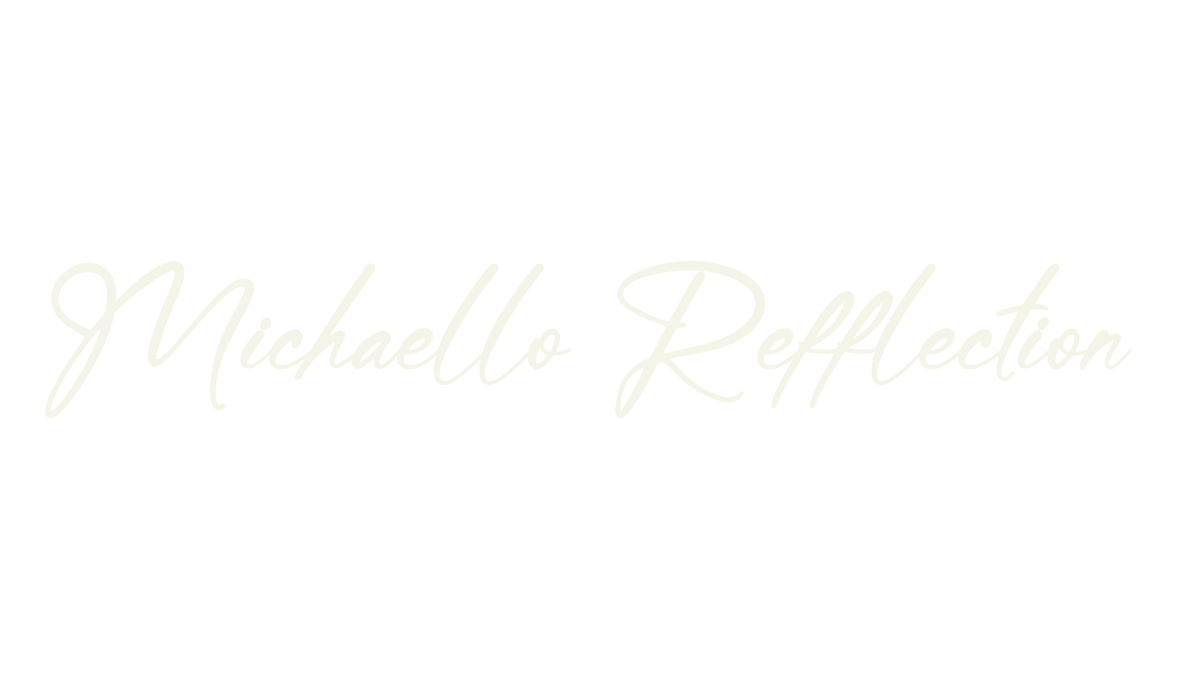 Michaello Refflection, cursive font preview