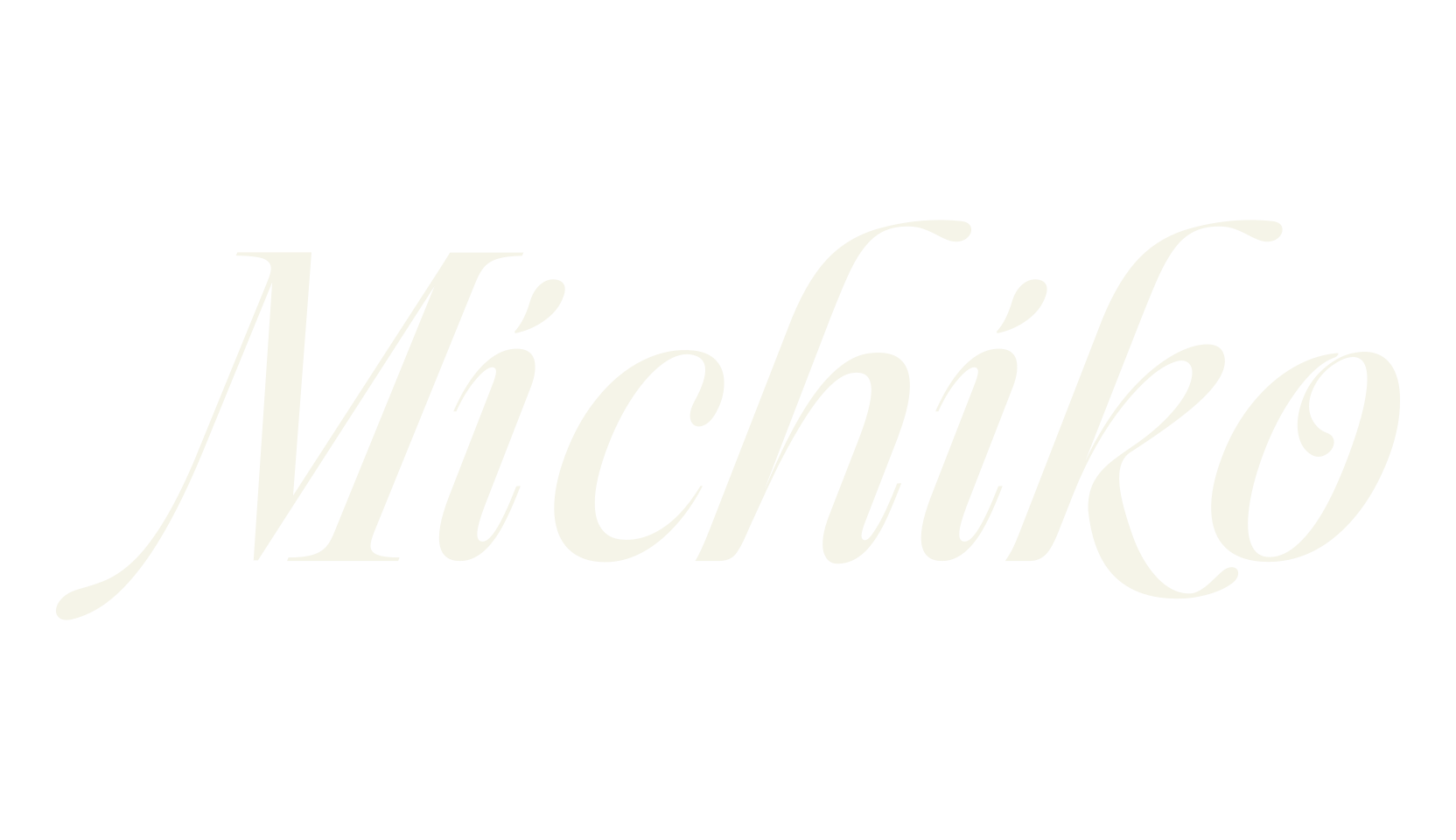 Michiko, calligraphy font preview
