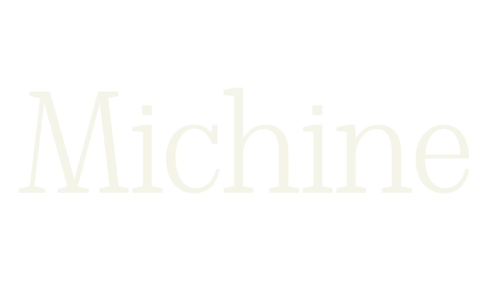 Michine, ligatures font preview