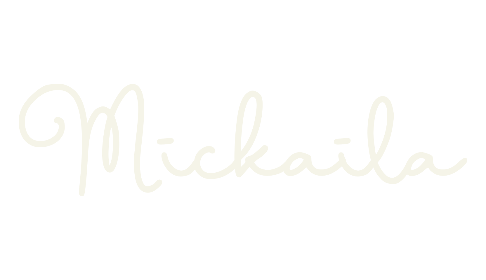 Mickaila, monoline font preview