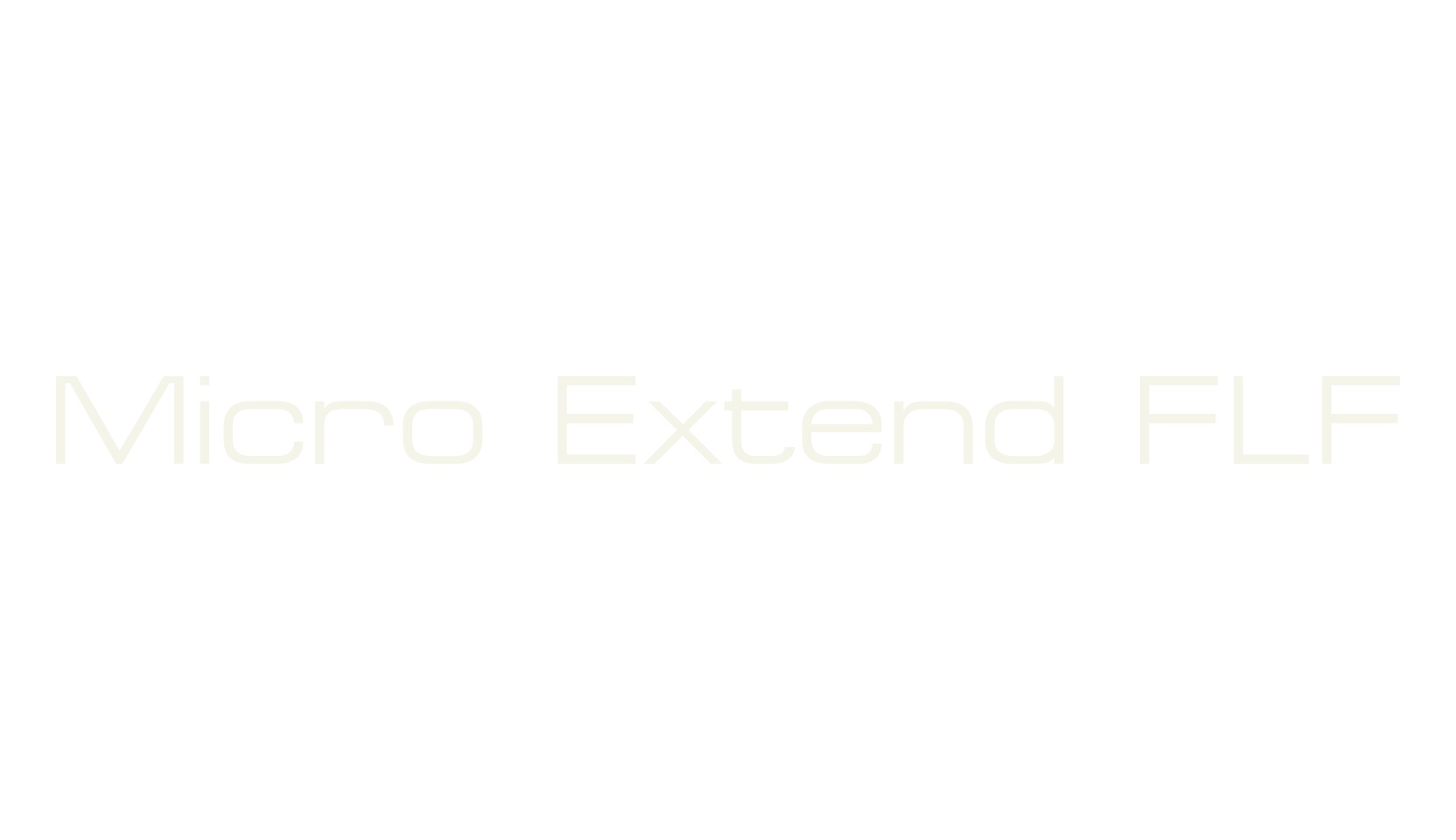 Micro Extend FLF, sans font preview