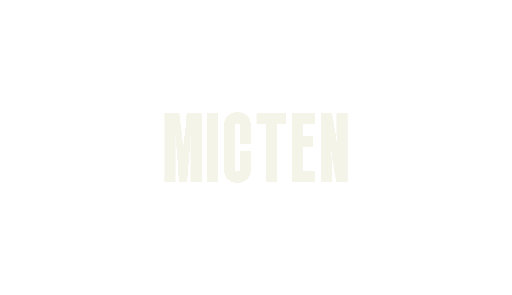 MICTEN, condensed font preview