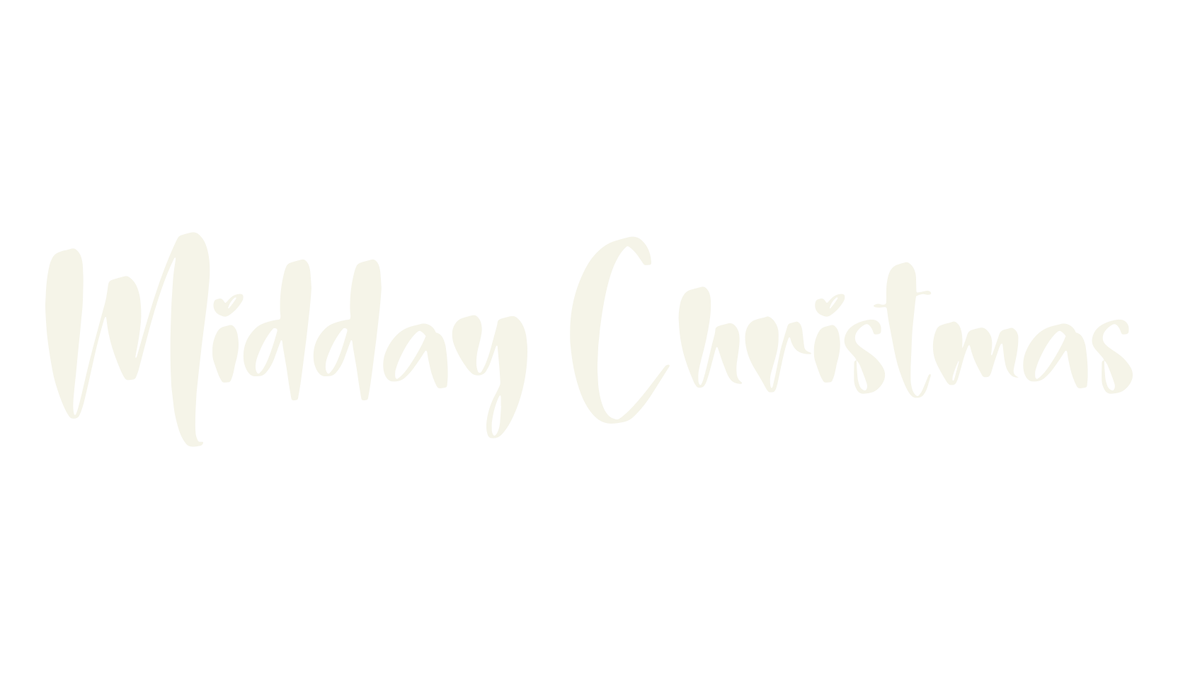 Midday Christmas, calligraphy font preview
