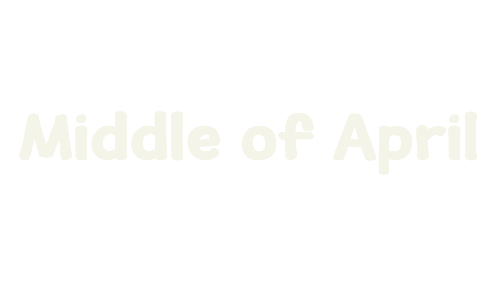 Middle of April, display market font preview