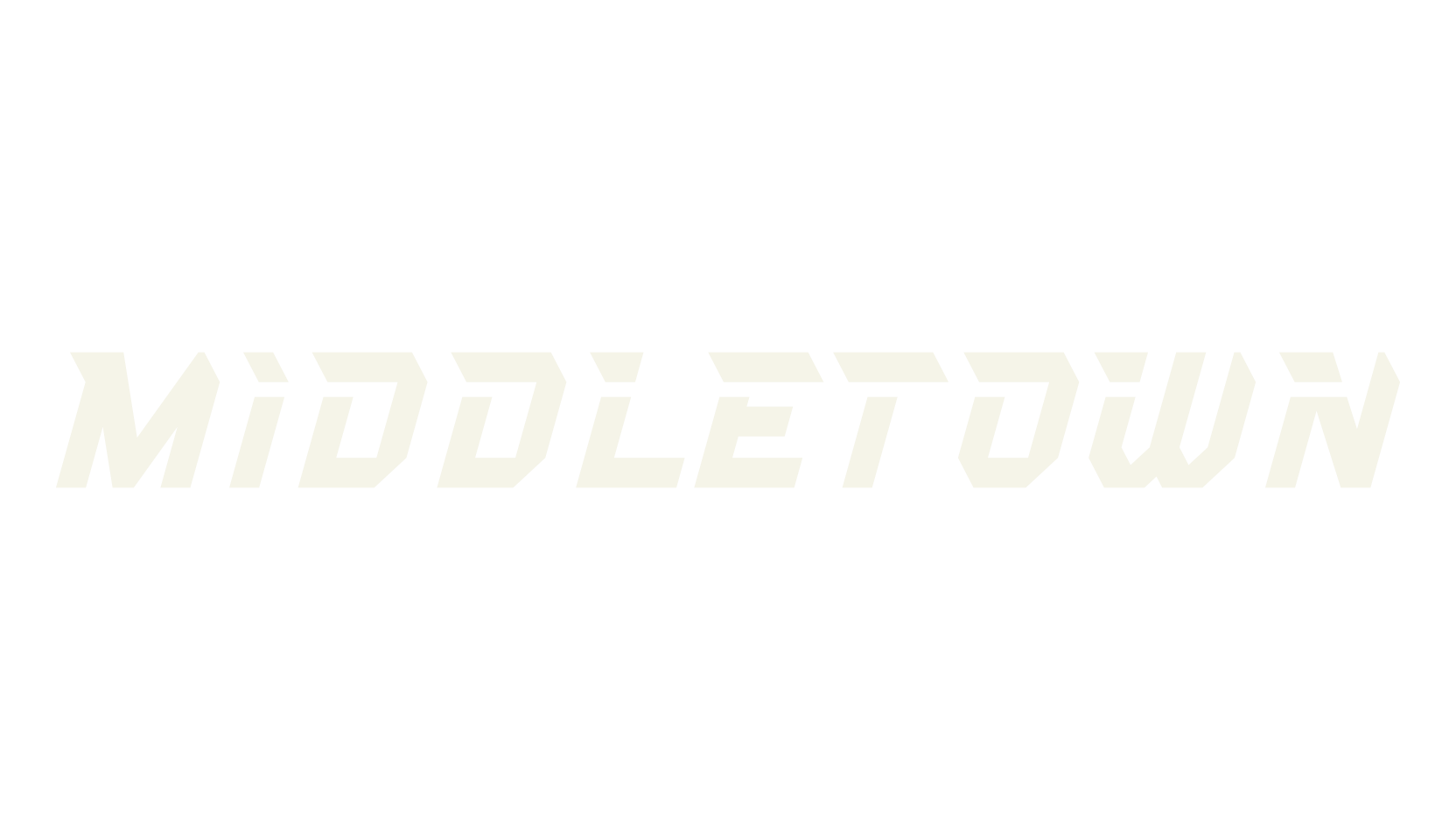 Middletown, album cover font preview
